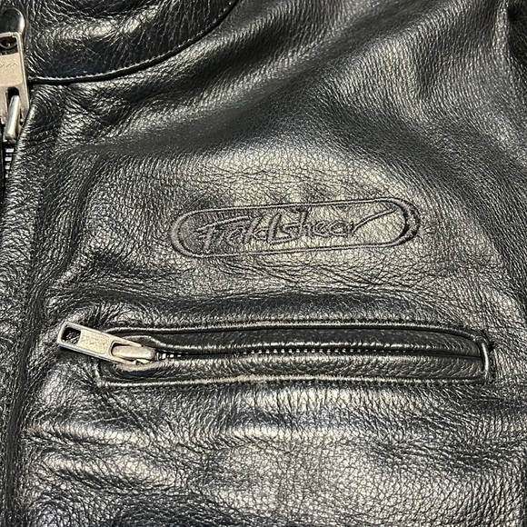 Fieldsheer Black Leather Motto Jacket - Picture 14 of 15